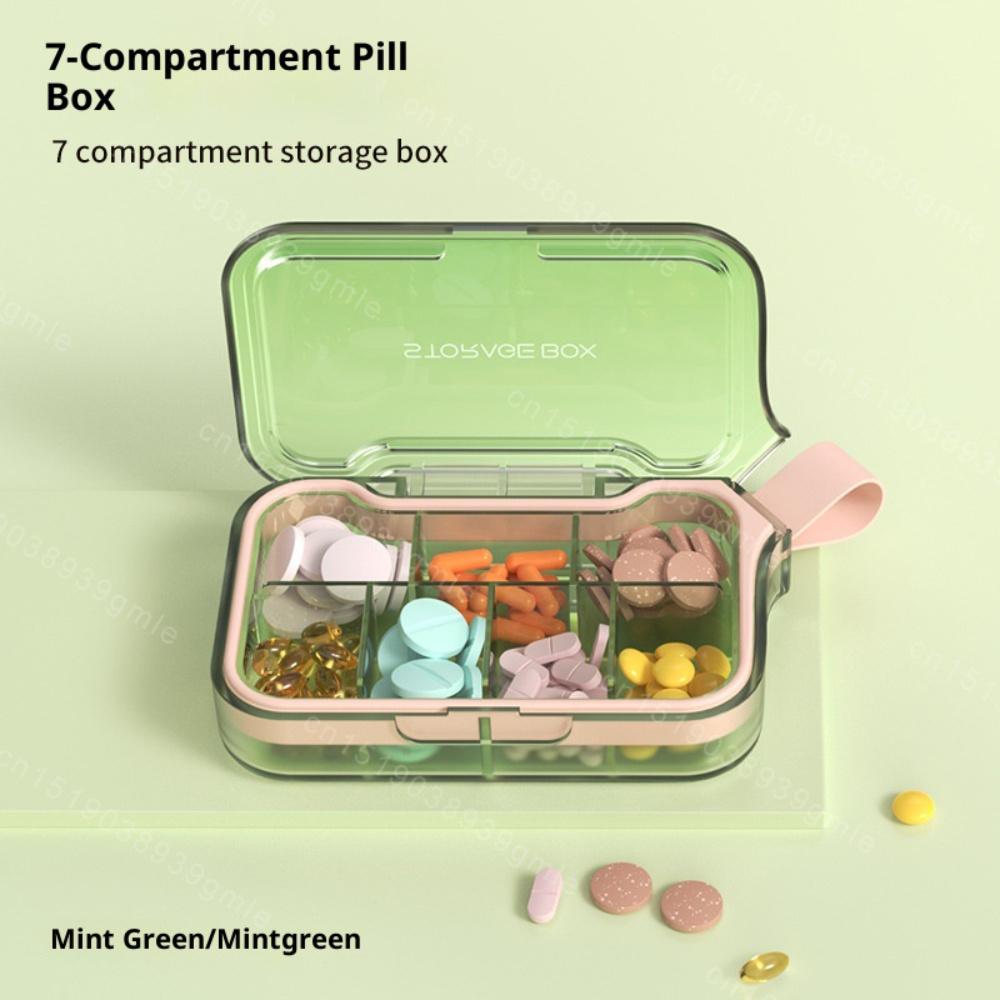 Travel Waterproof Medicine Organizer Small Pill Box Pill Case Pill Organizer Purses Compact Travel Medicine Holder for Vitamins