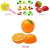 Vibrant Kid Pretend Role Play Kitchen Fruit Vegetable Food Toy Cutting Set Children Gift