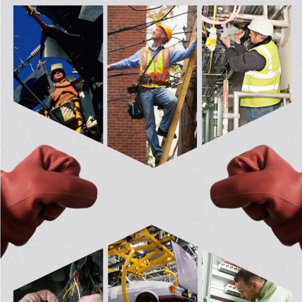 1 Pair Breathable Anti-Electricity Gloves Anti-electricity Protect Work Gloves  Electrical