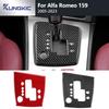 Für Alfa Romeo 159 2005- Echter Weicher Kohlefaser-Aufkleber LHD Manuelles/Automatisches Auto Schalthebelrahmen-Panel