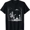 Bigfoot Guitar Tee Campfire Alien UFO Camping Sasquatch T-Shirt Funny Casual Graphic T Shirts Camiseta Streetwear Harajuku