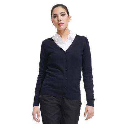 Womens/Ladies Golden Knitted V Neck Cardigan