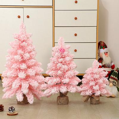 30cm/45cm/60cm Rosa Weihnachtsbaum Künstlicher Mini-Tisch-Weihnachtsbaum für Heimparty DIY-Dekoration Neujahrsgeschenk Navidad 2025