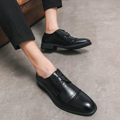 Pánské společenské oxfordky Módní ručně vyráběné svatební formální kožené boty Jarní nové Pánské klasické retro styl Špičaté ležérní boty