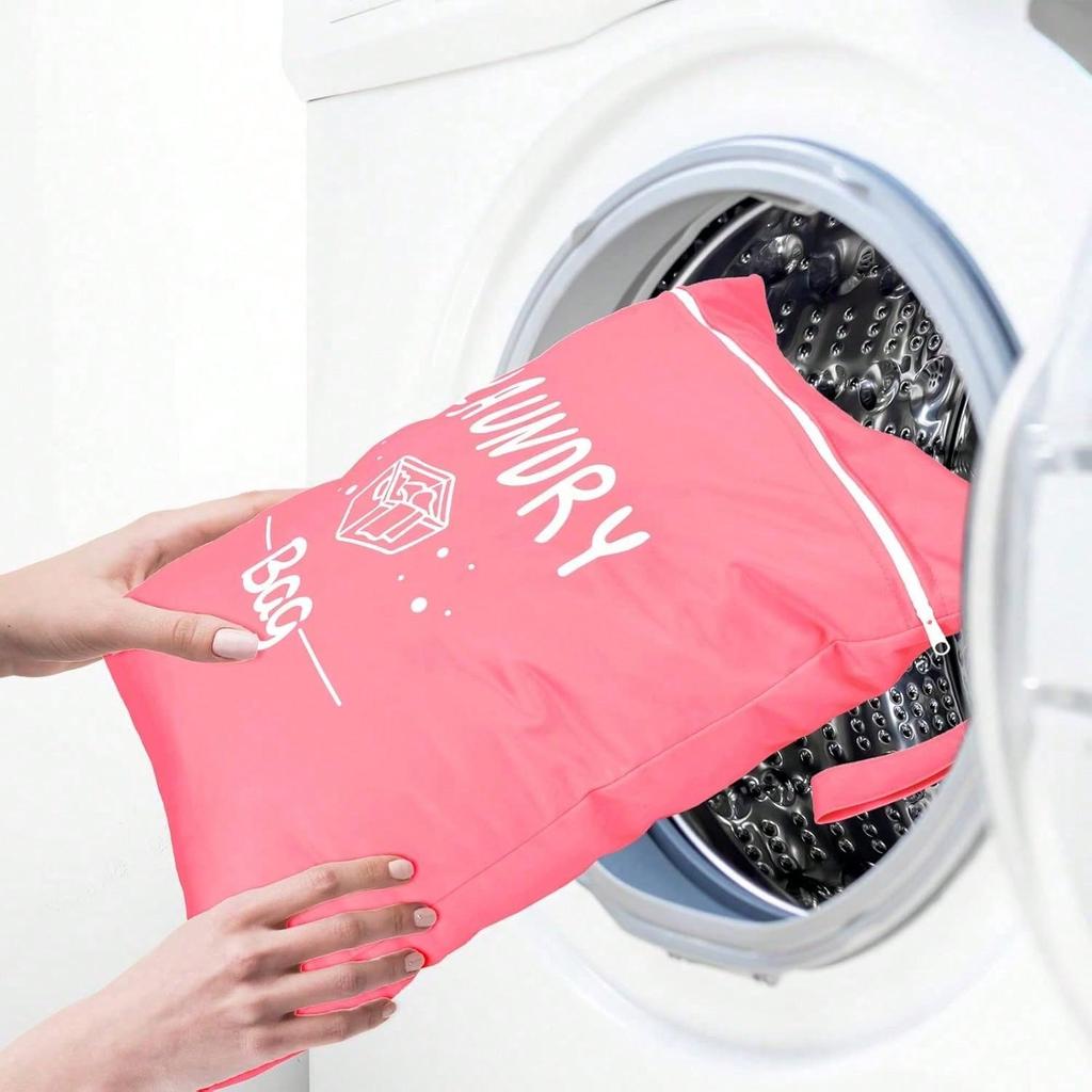 Large Travel Laundry Bag, Wet Dry Bag, Drawstring Washable Bag For Dirty Clothes, Swimwear, Gym Clothes, Available In Blue, Pink, Black, Gray