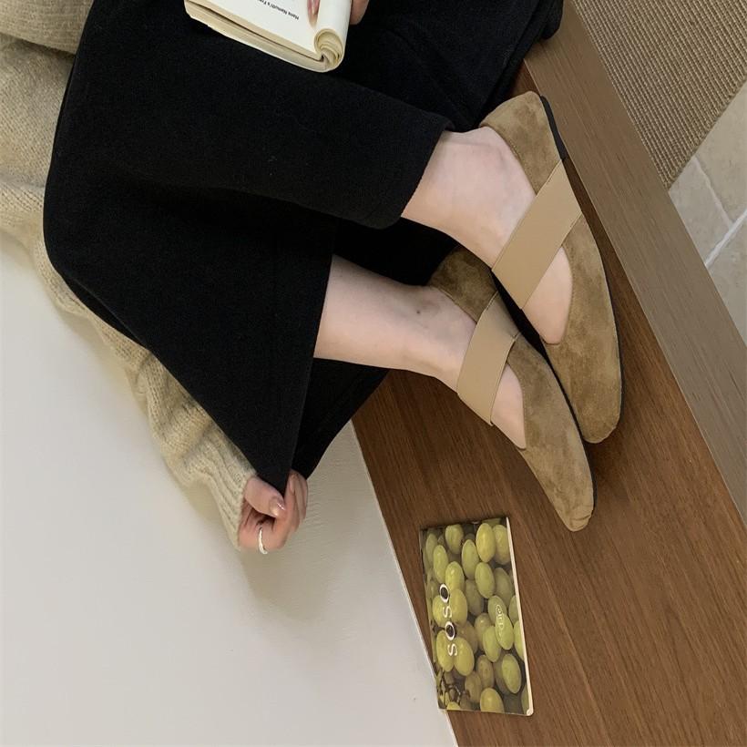 Flat-bottomed Retro Single Shoes Fairy Shoes 2025 New Summer Ballet Shoes with Skirts Mary Jane Shoes