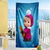 Masha and the Bear Adventure Beach Towel for Beach Travel Durable Changing Privacy Cover Outdoor Accessory Gift for Festivals
