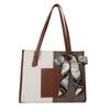 Tote Bag Simple and Large Capacity Fashiable and Casual Autumn and Winter Ctrasting Color Commuting Shoulder Bag for Women