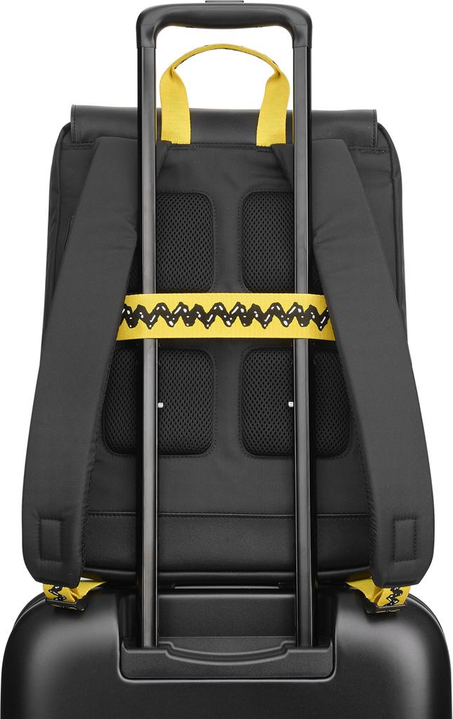 Moleskine Peanuts Metro Slim Backpack, Black, Fits 15-inch Laptop, ETLEPEMTBPBK