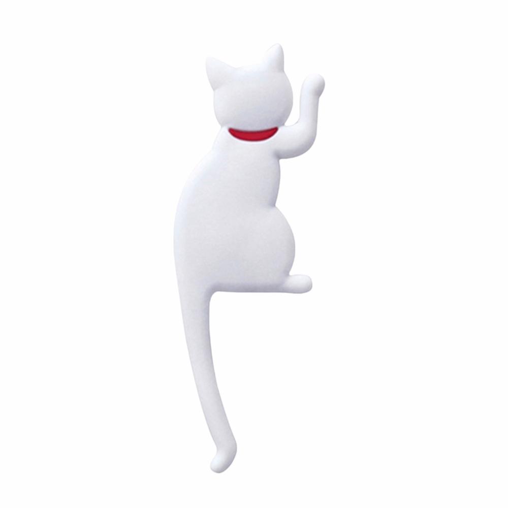 Removable Strong Magnetic Hook Cartoon Cat Fridge Magnet Hook Cat Tail Refrigerator Hooks  Home 1