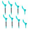 8 Pack Golf Tee Set Petal Design Golf Training Tees Plastic Durability and Stability for Mat Driving Range Indoor Simulator