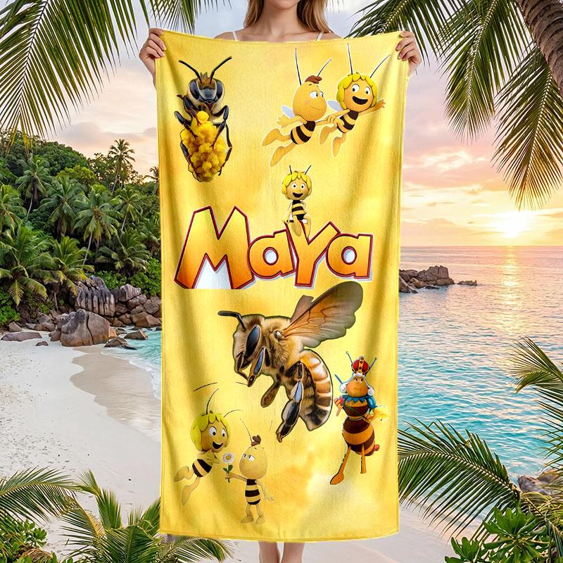 Large Beach Towel Quick Dry Absorbent Towel For Beach IndoorDie Biene Maja