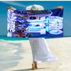 Personalized customized proof beach towel with Astro Bot  pattern - soft, absorbent, quick-drying, perfect swimming, camping&bathing