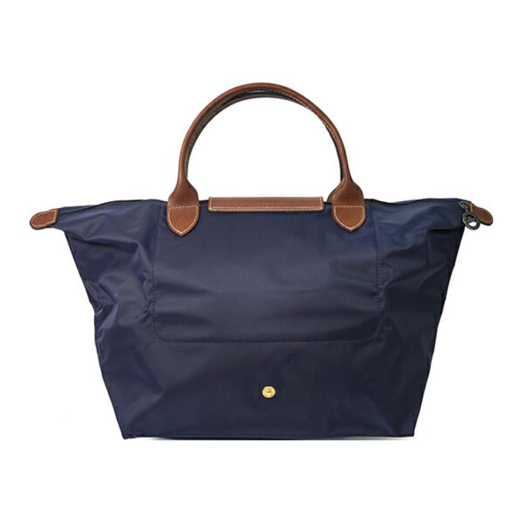 Longchamp Borsa Tote a Forma di Raviolo Pliage Original Pieghevole Grande Capacità Colore Unico Tela di Poliammide Riciclata e Pelle di Mucca Media 1623089P68