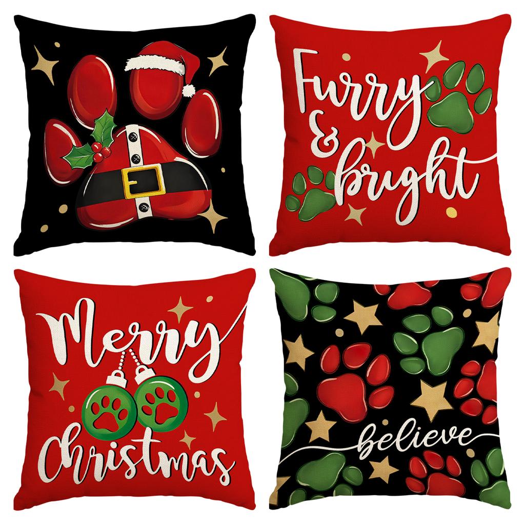 4Pcs Valentine'S Day Pillow Cover, Valentine'S Day, Wedding Anniversary Wedding Sofa Decoration Love Cushion Cover