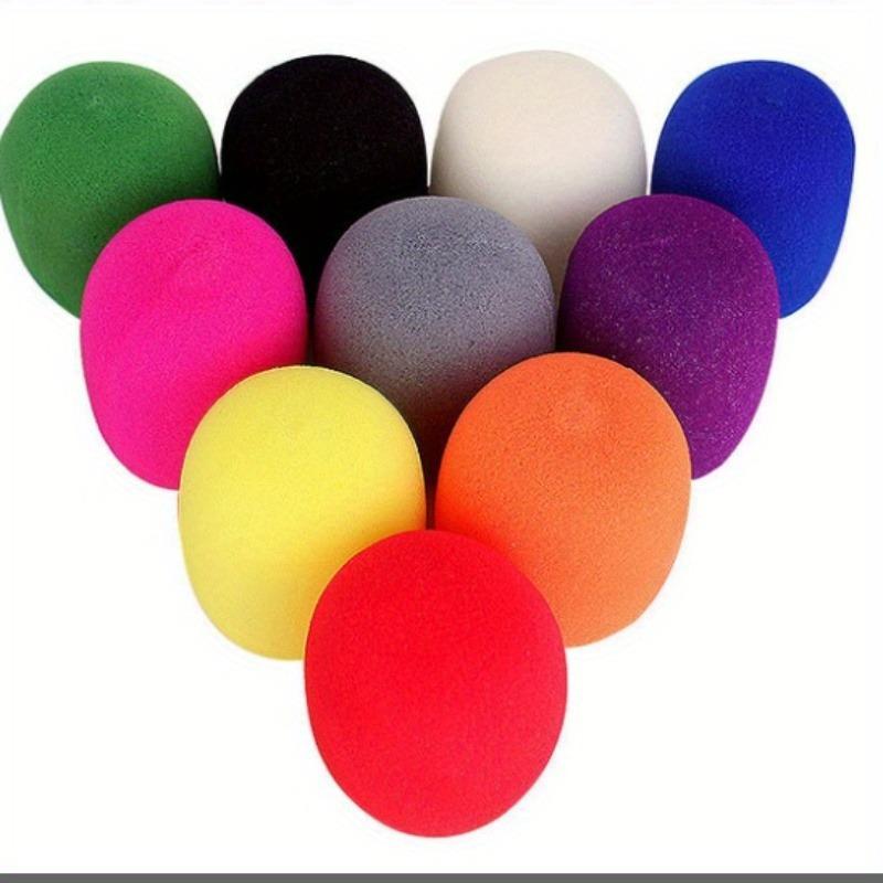 10pcs Colorful Windscreen Microphone Windshield Recorder Pen Sponge Ball Type Cover Foam Filter