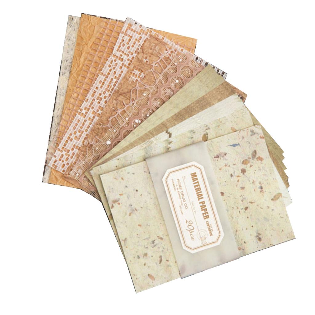 20 Fogli Adesivi Decorativi Estetici per Scrapbooking Journaling Diario Cornici per Foto Album, Carta per Scrapbooking