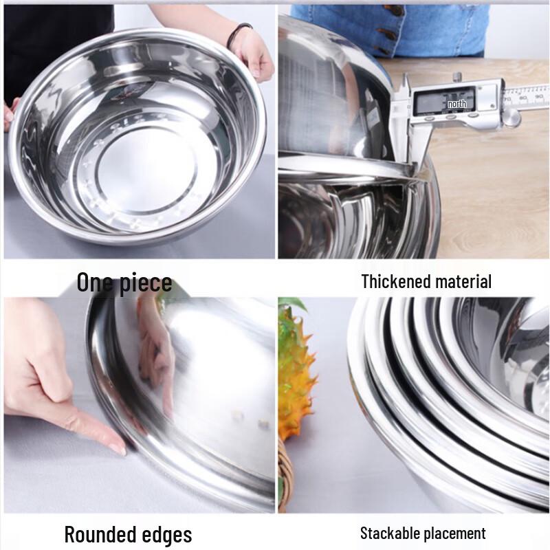 Homeglen Stainless Steel Round Multi-Purpose Basin