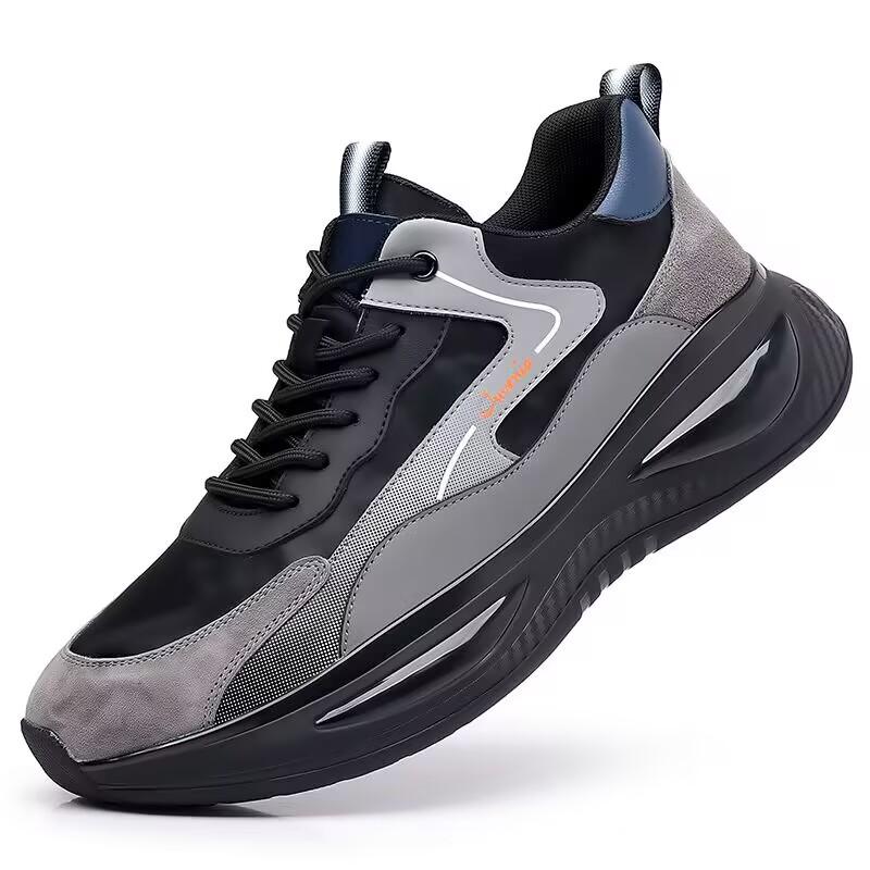 

New Mens Casual Shoes High Quality Walking Sneakers Fashion Lace-up Sport Tennis Shoes for Men 2026 Outdoor Genuine Leather Shoe 38 чорний