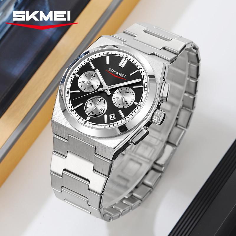 Men's Watches Waterproof Luminous Stainless Steel Quartz Business Luxury Calendar Watches for Men Reloj Hommes