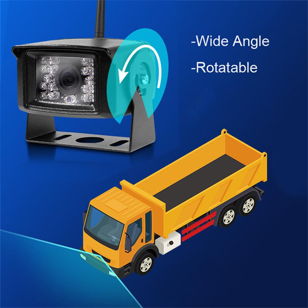 Truck DVR Wireless Dash Camera 7" Monitor Rear View System For Parking Rearview