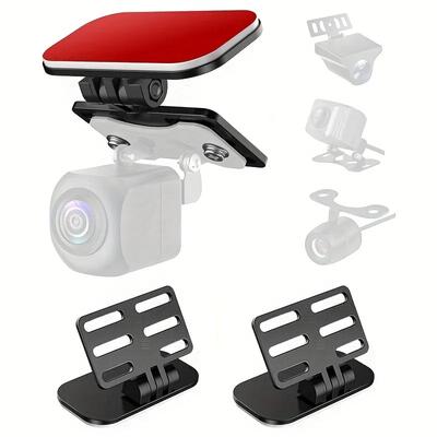 Rearview Camera Mount for SUV Automobile Lightweight Design with 180° Adjustable Angle Easy Install with Self-Adhesive Tape