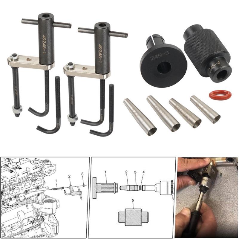EN-49248 Fuel Injector Puller Kit GM245 Fuel Injector Seal Tool For LS/LT Engine Fuel Rail Assembly Remover And Injector Kit