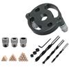 Woodworking Drill Locator Kit Pocket Hole Jig with 3 Drill Bushings for Precise For Angle Drilling In Various Thicknesses