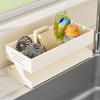 Kitchen Storage Rack Sponge Holder Drain Basket Multi-Purpose Organizer for Sponges Rags And Cleaning Supplies