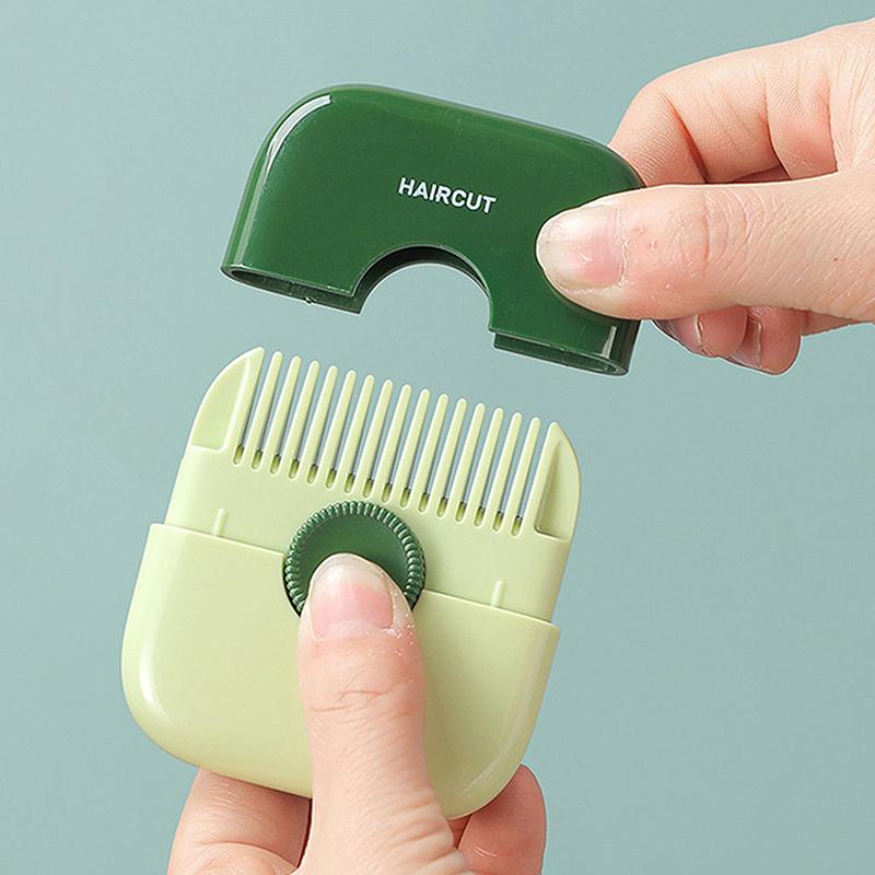 1/2 Stück 2 in 1 Babyhaarschnitt- und Frisierkamm Pony und abgebrochene Haare trimmen Pony-Trimmer Manuell Tragbarer Kinderhaarschneider