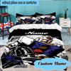 Custom Name 3PCS Robotic Warrior Adventure Bedding Set Including 1pc Duvet Cover And 2pcs Pillowcases for Bedroom, Dormitory Gift Home Decor