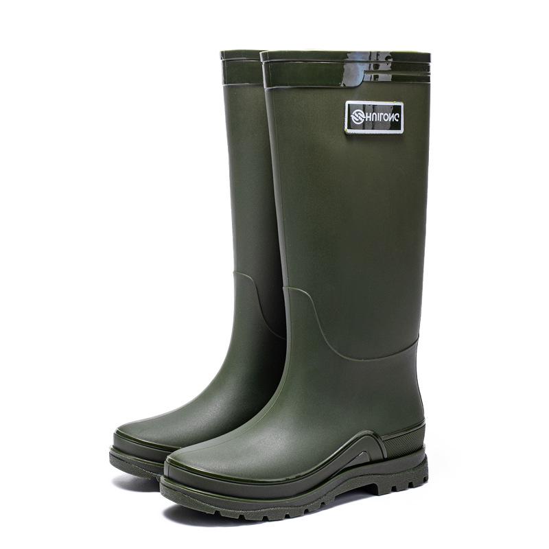 Botas de Lluvia de Caña Alta Impermeables Antideslizantes Elegantes para Mujer para Todas las Estaciones