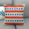 American Five-Pointed Star Geometry Digital Printing Short Plush Pillow Covers For Car Sofa Office Cushion Cover Home Goods