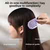 Purple Color Anti-Static Massage Comb Foldable Hair Brush Salon Hair Massage Scalp Comb