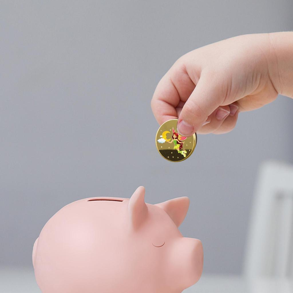 Tooth Fairy Coin Creative and Fun Lost Teeth Reward Commemorative Coin Can Encourage Children To Brush Their Teeth