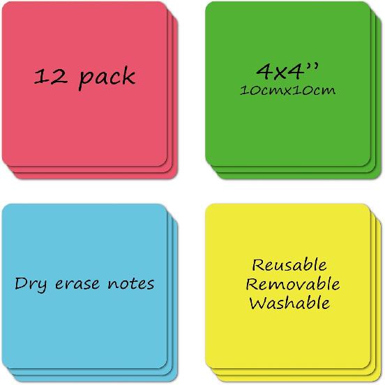 Reble Dry Erase Labels Sticky Notes for Storage B Organizing Jar Pantry, Waterproof Removable Label Stickers for Kitchen Office School All Purpose