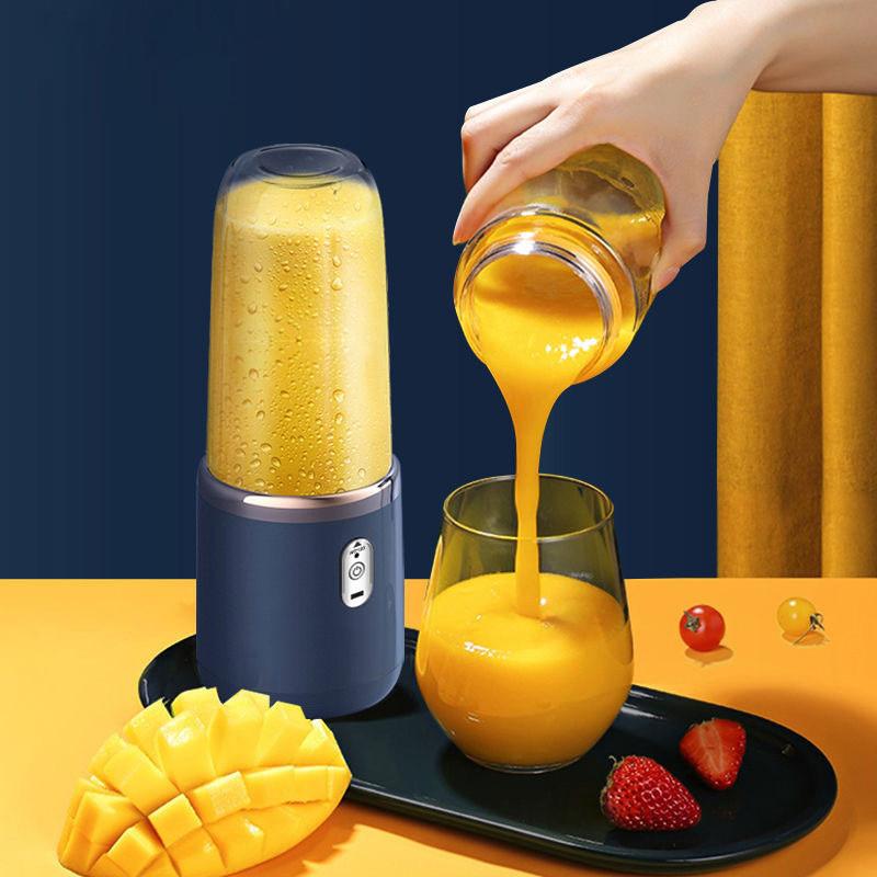 Usb Rechargeable Juicing Bottle With Blade Heads For Travel And Fitness Enthusiasts