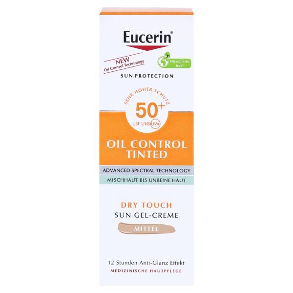 Eucerin Oil Control Tinted Sun Gel Cream SPF 50+ Medium 50ml