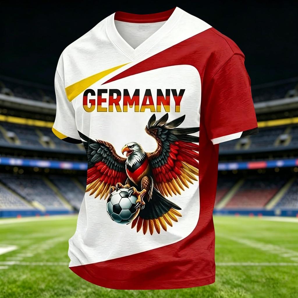 Men's Casual Short Sleeve T-Shirt Lightweight Breathable Fabric Crew Neck Printed Graphic Tee for Everyday Wear and Outdoor Activities