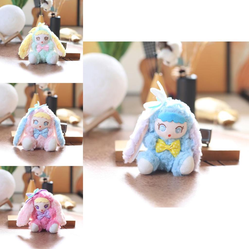 Soft Rabbit Plush Keychain Stuffed Animal Pp Cotton Bag Charm Gift For Kids