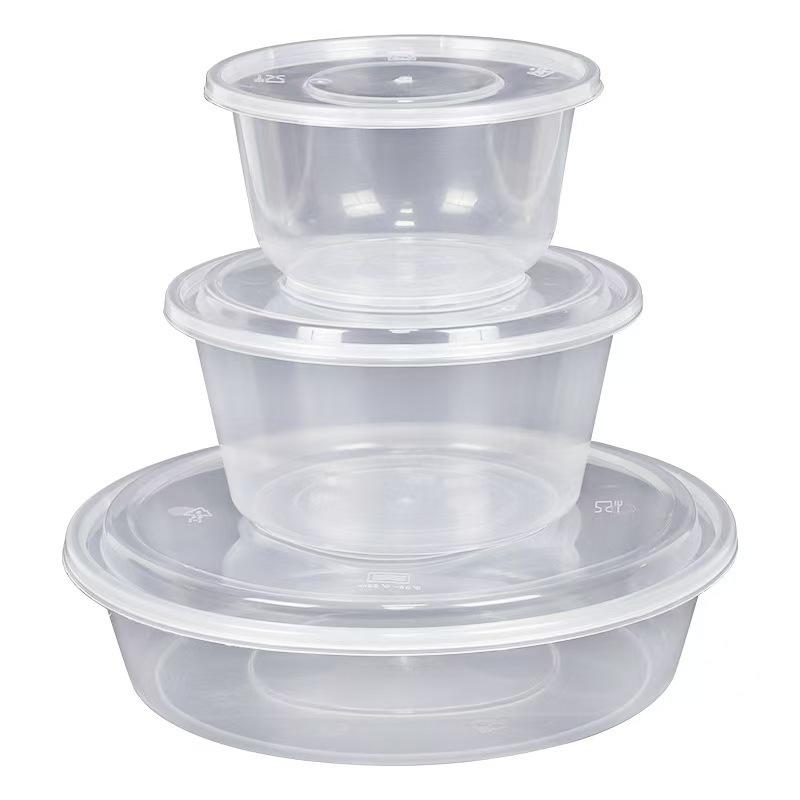 Transparent Disposable Bento Box with Lid for Takeaway - Ideal for Liangpi, Braised Snacks, & More