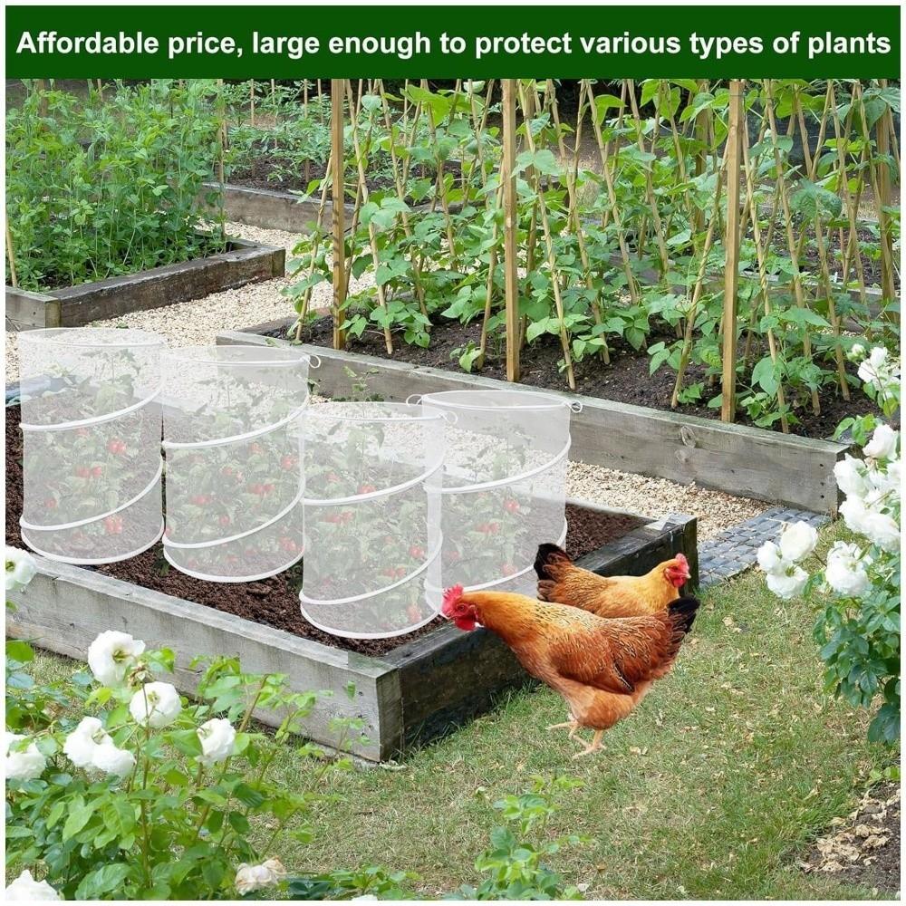 Pop-Up Garden Mesh Protector Folding Insect Barrier Netting Plant Cover  Garden