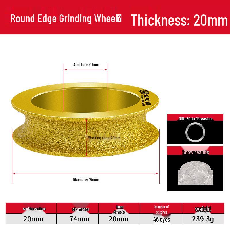 Taichung Diamond Grinding Tool for Marble, Quartz, and Tile Polishing and Trimming