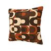 Custom 70s Pattern Retro Inustrial In Orange And Dark Brown Cushion Cover Modern Geometric Soft Nordic Pillow Living Room