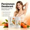 Desodorante em Bastão de Caqui Frescor Duradouro Reduz o Suor das Axilas Odor Natural Remove o Odor Corporal para Axilas e Corpo Não Grudento