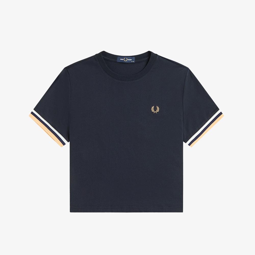 Fred Perry [Womens] Bold Tipped T-Shirt - Navy Afpf2612179-608