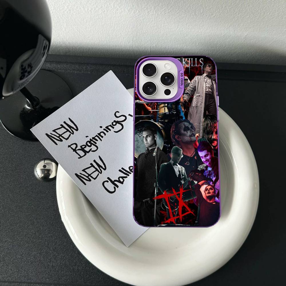 Ice Nine Kills Band Phone Case Color Silver Shell For iPhone 17 16 15 14 13 12 11 Pro Max Plus