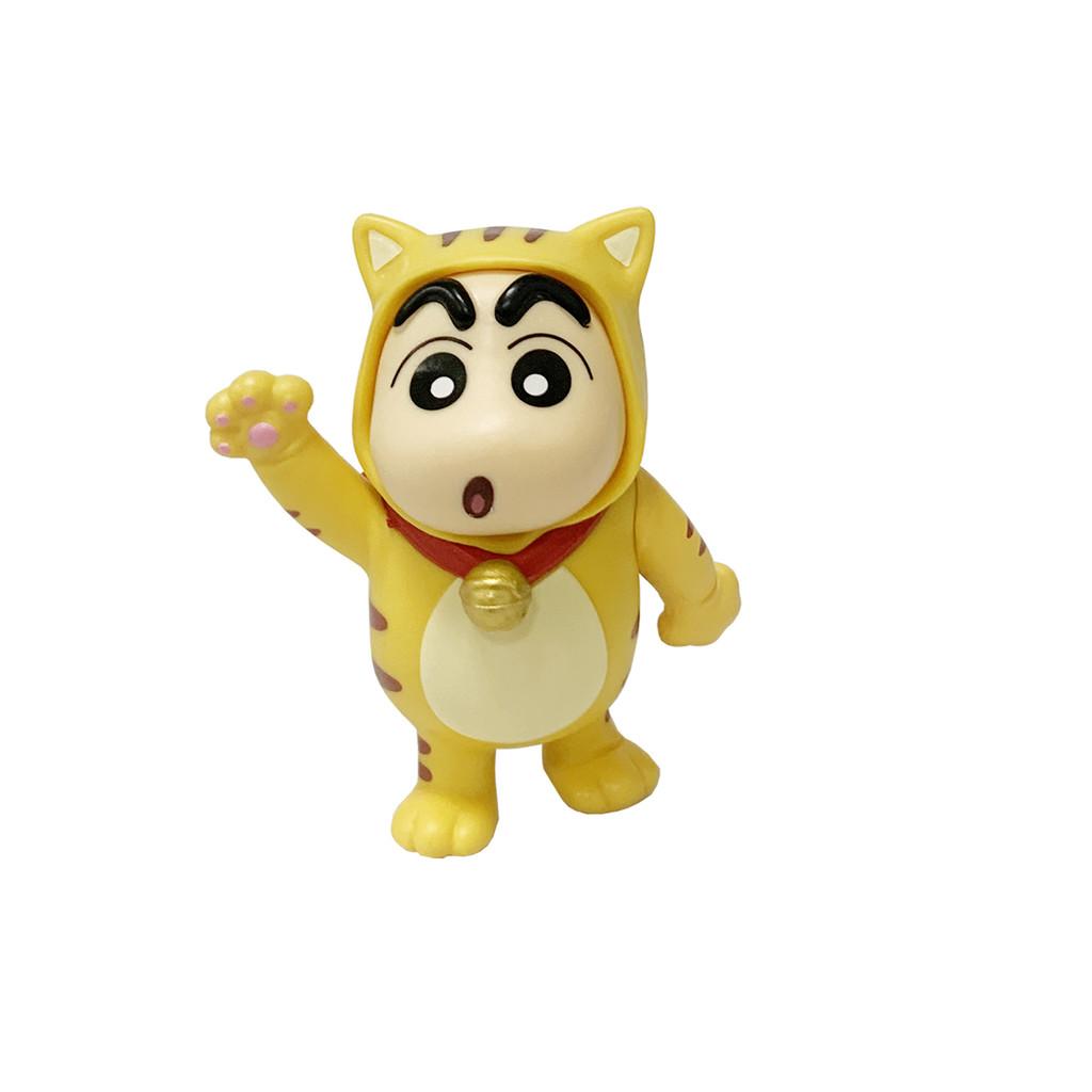 Crayon Shinchan Animal Character Figurine Set With Pvc Material For Collectors And Fans