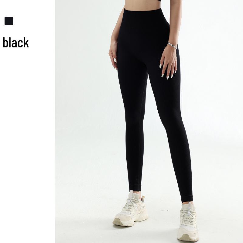 Women s Peach Butt-Lifting High-Waisted Yoga Pants – Quick-Dry, Outdoor, Tummy Control Large чёрный