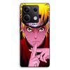 Phone Case - MANIACASE - Xiaomi Redmi Note 13 5G - Silicone TPU - Naruto Pattern (main Cross) - Black